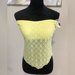 Massimo Yellow bathing suit top Size Medium
